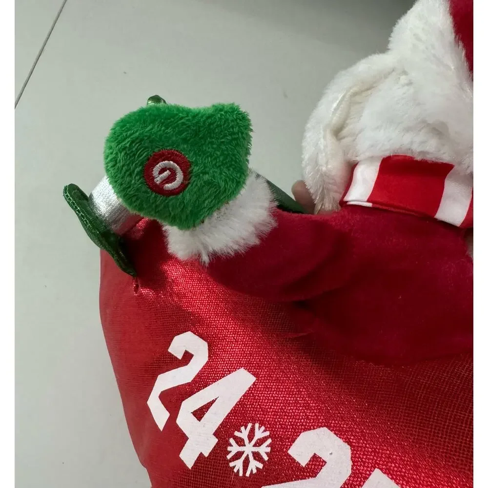 Gemmy Animated Airplane Santa Plush Musical Singing Light Up Toy